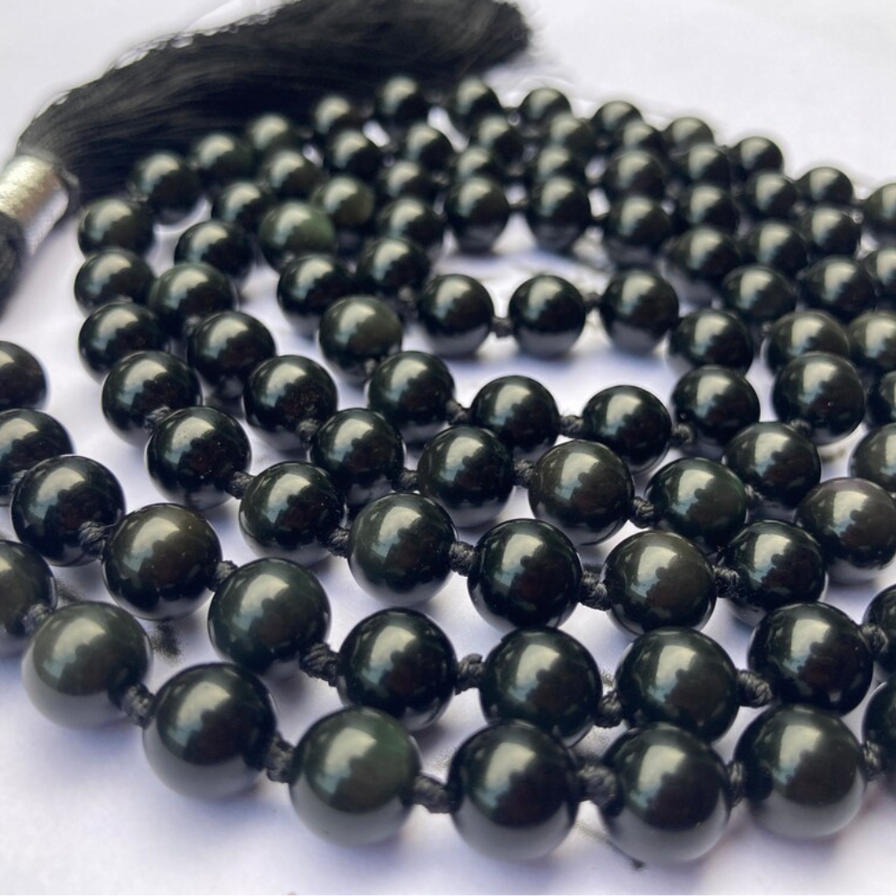 black tourmaline mala