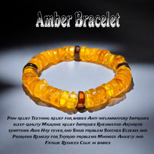 Natural Amber Stone Bracelet