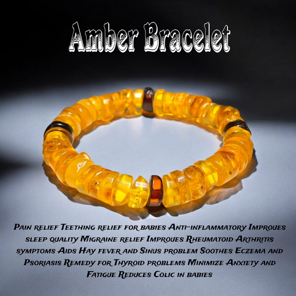 Natural Amber Stone Bracelet