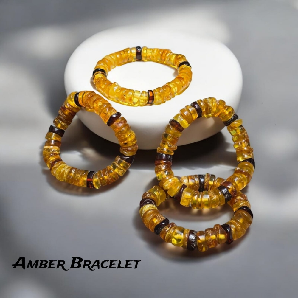 Natural Amber Stone Bracelets