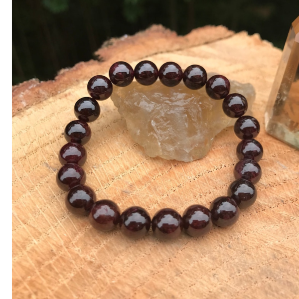 red garnet stone bracelet
