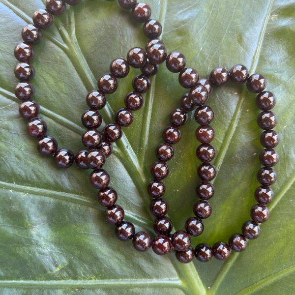 red garnet stone bracelet