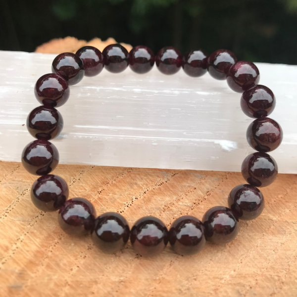 red garnet stone bracelet